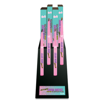 RUDE Ultimate Brow Artist Push-Up Slanted Pencil & Brush Display Set, 32 PCS